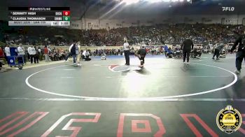 G6A-155 lbs Quarterfinal - Serinity High, Del City-Girls vs Claudia Thomason, Shawnee-Girls