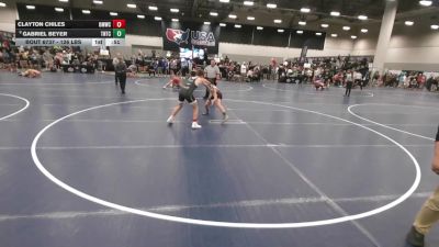 126 lbs Cons. Rd Of 16 - Clayton Chiles, Open Mats Wrestling Club vs Gabriel Beyer, Team Nazar Training Center