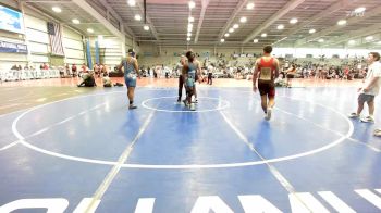 195 lbs Rr Rnd 2 - Christopher Quarles, Indiana Outlaws White vs LaDarian Roulhac, CentralMD Blue