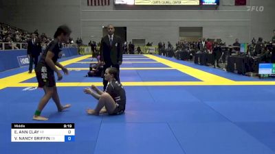 ELISABETH ANN CLAY vs VANNESSA NANCY GRIFFIN 2022 Pan IBJJF Jiu-Jitsu No-Gi Championship