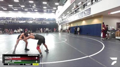 125 lbs Quarterfinal - Danny Arellano, Sierra College vs Colton Kobashi, Fresno City