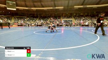 66 lbs Round Of 16 - Levi West, Woodland Wrestling Club vs Easton Rowe, Ponca City Wildcat Wrestling