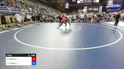 175 lbs Cons 32 #2 - Michael Baldwin, MI vs Hudson Rogers, ID