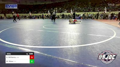 80 lbs Consi Of 8 #2 - Aviree Williams, Lions Wrestling Academy vs Madison Stow, F-5 Grappling