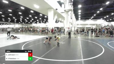 58 lbs Round Of 16 - Caleb Johnson, Rancho Bernardo WC vs Neri Villalobos, Legends Of Gold LV