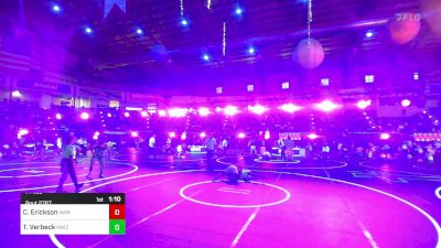 144 lbs Final - Chaz Erickson, Hammers vs Talon Verbeck, Maize WC