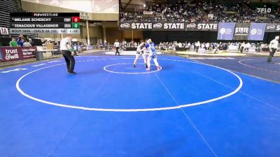 Girls 3A 155 lbs Quarterfinal - Melanie Scheschy, Federal Way (Girls) vs Tenacious Villasenor, Southridge (Girls)