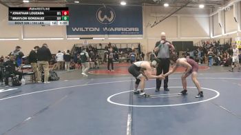 144 lbs Quarterfinal - Jonathan Louzada, Bethel vs Braylon Gonzalez, Xavier