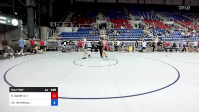 215 lbs Cons 32 #2 - Brody Sardina, WI vs Aiden Hennings, IL