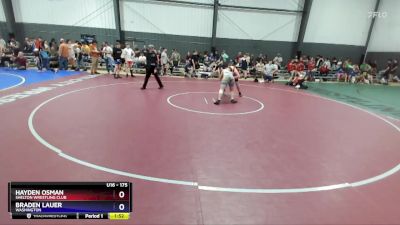 175 lbs Cons. Round 3 - Hayden Osman, Shelton Wrestling Club vs Braden Lauer, Washington