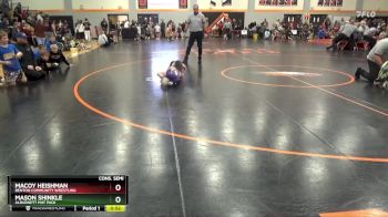 PW-12 lbs Cons. Semi - Macoy Heishman, Benton Community Wrestling vs Mason Shinkle, Alburnett Mat Pack