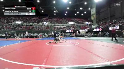 120 lbs Quarterfinal - Colton Storey, Silver Valley Wrestling Club vs Peter Lappe, Big Game Wrestling Club MT