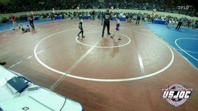 61 lbs Consi Of 8 #1 - Quade Charmasson, Bristow Youth Wrestling vs Abigail Whipple, Tuttle Wrestling