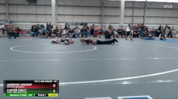 49 lbs Round 3 - Carter Dally, Hawk Wrestling Club vs Jameson Vincent, Fighting Squirrels