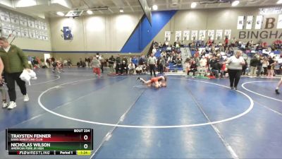 108 lbs Quarterfinal - Nicholas Wilson, American Fork Jr High vs Traysten Fenner, Davis Wrestling Club