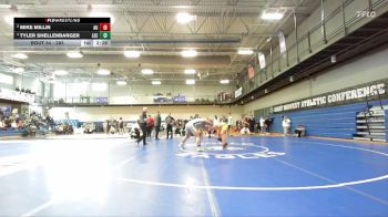 285 lbs Quarterfinal - Mike Millin, Ashland vs Tyler Shellenbarger, Lake Erie