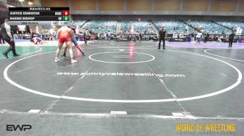 200 lbs 2nd Place - Justice Edmiston, West Albany Mat Club vs Raiden Bishop, Red Wave Wrestling