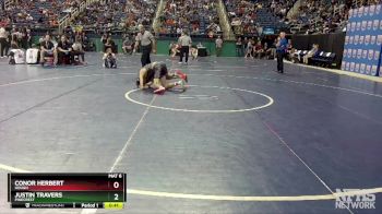 4A 126 lbs Cons. Round 1 - Conor Herbert, Hough vs Justin Travers, Pinecrest
