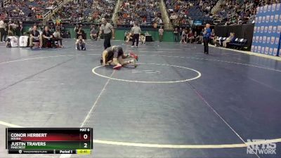 4A 126 lbs Cons. Round 1 - Conor Herbert, Hough vs Justin Travers, Pinecrest