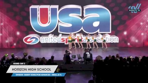 Horizon High School - Varsity Song/Pom Advanced -- Small (5-7) [2023 Varsity Song/Pom Advanced -- Small (5-7) Day 2] 2023 USA Spirit & Junior Nationals/Collegiate Championships