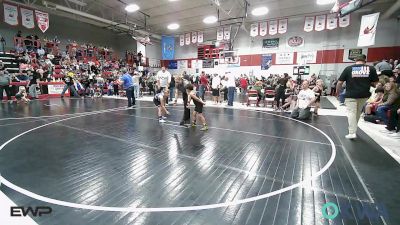 60 lbs Consi Of 4 - Gunner Fixin, Hulbert vs LJ Farbro, Vinita Kids Wrestling