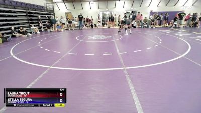 120 lbs Placement - Launa Trout, OK Wrestling vs Stella Segura, Sudden Victory