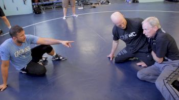 Coach Lowrance Going Over Single Leg Finishes With Coleman Scott
