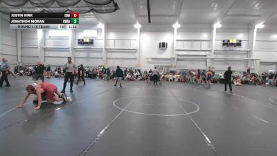 120 lbs Round 7 (8 Team) - Jonathon Moran, Contenders WA Green vs Justin Kirk, CrossRoads Wrestling
