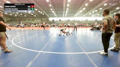 70 lbs Rr Rnd 3 - Owen Adams, Knights Wrestling Club vs Hunter Sparks, Ohio Titan Scarlet