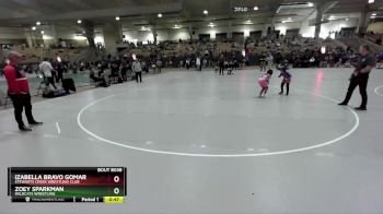73 lbs Round 3 - Izabella Bravo Gomar, Stewarts Creek Wrestling Club vs Zoey Sparkman, Wildcats Wrestling