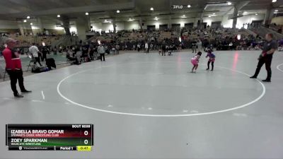 73 lbs Round 3 - Izabella Bravo Gomar, Stewarts Creek Wrestling Club vs Zoey Sparkman, Wildcats Wrestling