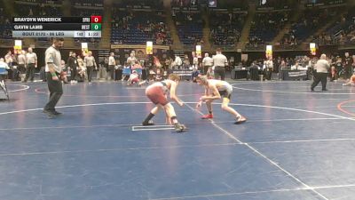 96 lbs Consy 5 - Braydyn Wenerick, Spring Cove vs Gavin Lamb, West Allegheny
