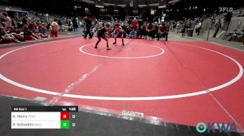 51 lbs Rr Rnd 1 - Kristopher Henry, Powerhouse Elite 12u vs Remmi Schwahn, Broken Arrow Wrestling Club