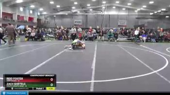 98 lbs Cross Bracket (8 Team) - Reid Foster, Iowa Black vs Zach Bartels, South Dakota Rage