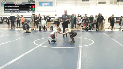 55 lbs Round Of 16 - Jayden Writesel, OH vs Mason DeFebbo, WV