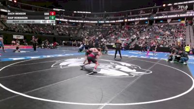 144-3A Quarterfinal - Zach Benson, Gunnison vs Raif Robinson, La Junta