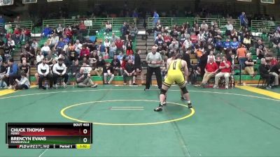 190 lbs Champ. Round 2 - Brencyn Evans, Monroeville vs Chuck Thomas, Perry