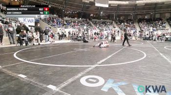49 lbs Round Of 32 - Maverick Potter, Weatherford Youth Wrestling vs Ash Cermak, Perry Wrestling Academy