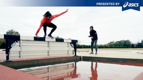 Furman Elite's Jamaine Coleman Takes On A Steeplechase Student