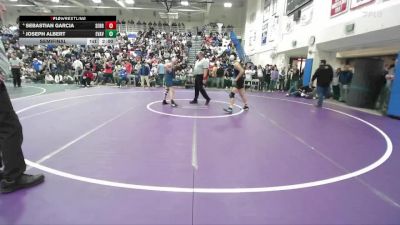 Boys 144 lbs Semifinal - Joseph Albert, Everett Alvarez Boys vs Sebastian Garcia, Serra Boys