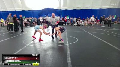 88 lbs Round 4 (8 Team) - Carter Beach, Olmsted Falls vs Jaxson Becerra, FORGE