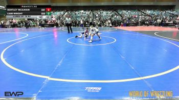 76 lbs Consi Of 16 #2 - Bentley McIlwain, Central Catholic Wrestling Club vs Liam Wright, BearCave