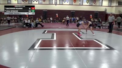 115 lbs Cons. Round 1 - Mackenzie Rourke, Iowa City Liberty vs Lola Spencer, Clear Creek-Amana