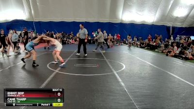 110 lbs Round 5 (6 Team) - Emmit Seip, Warrior RTC vs Cane Tharp, Lake WC