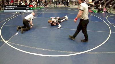 59 lbs 5th Place Match - Nixon Potter, Green River Grapplers vs Bryer Davis, Dove Creek