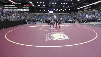 170 lbs Cons. Round 1 - Kaylie Enfinger, Leavenworth HS vs Mikaela Lara, Valley Center Hs