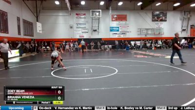 105 lbs Cons. Round 2 - Brianna Venezia, St. Helens vs Zoey Beam, Grant Union/Prairie City