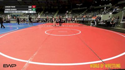89 lbs 5th Place - Logan Tuck, Hawkeye Wrestling Academy vs James Danko, South Hills Wrestling Academy