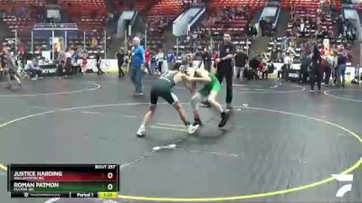 95 lbs Cons. Round 4 - Justice Harding, Williamston WC vs Roman Patmon, Fulton WC