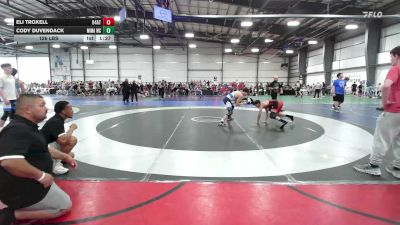 126 lbs Rr Rnd 1 - Eli Troxell, 84 Athletes Red - HSB vs Cody Duvendack, MICHIGAN MAFIA WC - HSB